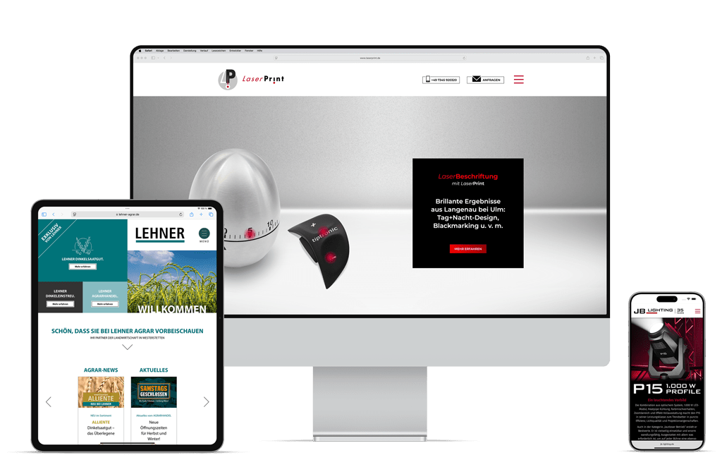 Homepage und APP Programmierung
